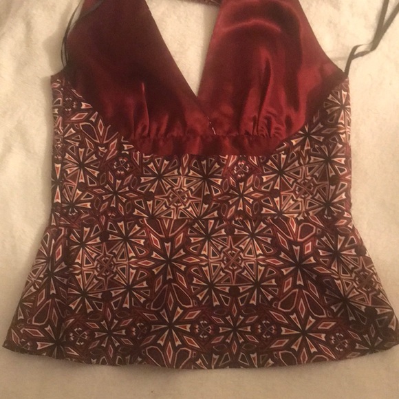 LAUNDRY by Shelli Segal Silk Halter Size S - Picture 6 of 8